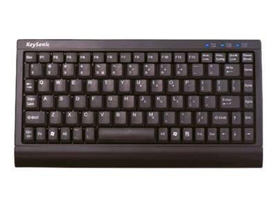 KeySonic ACK-595 C+ - Tastatur - PS/2, USB - Schwarz - retail