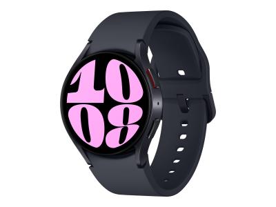 Samsung Galaxy Watch6 - 40 mm - intelligente Uhr mit Sportband - Graphit - Bandgr??e: S/M - Anzeige 3.33 cm (1.3")