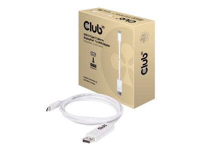 Club 3D - DisplayPort-Kabel - 24 pin USB-C (M) zu DisplayPort (M) - 1.2 m - 4K Unterst?tzung