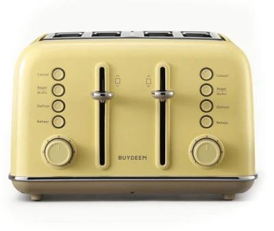Buydeem Toaster 4 slice yellow DT640E-MY