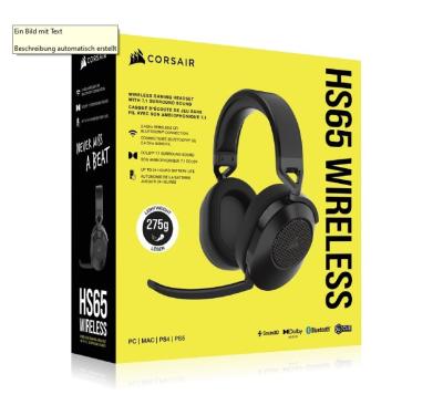 Corsair Gaming HS65 Wireless Headset Carbon